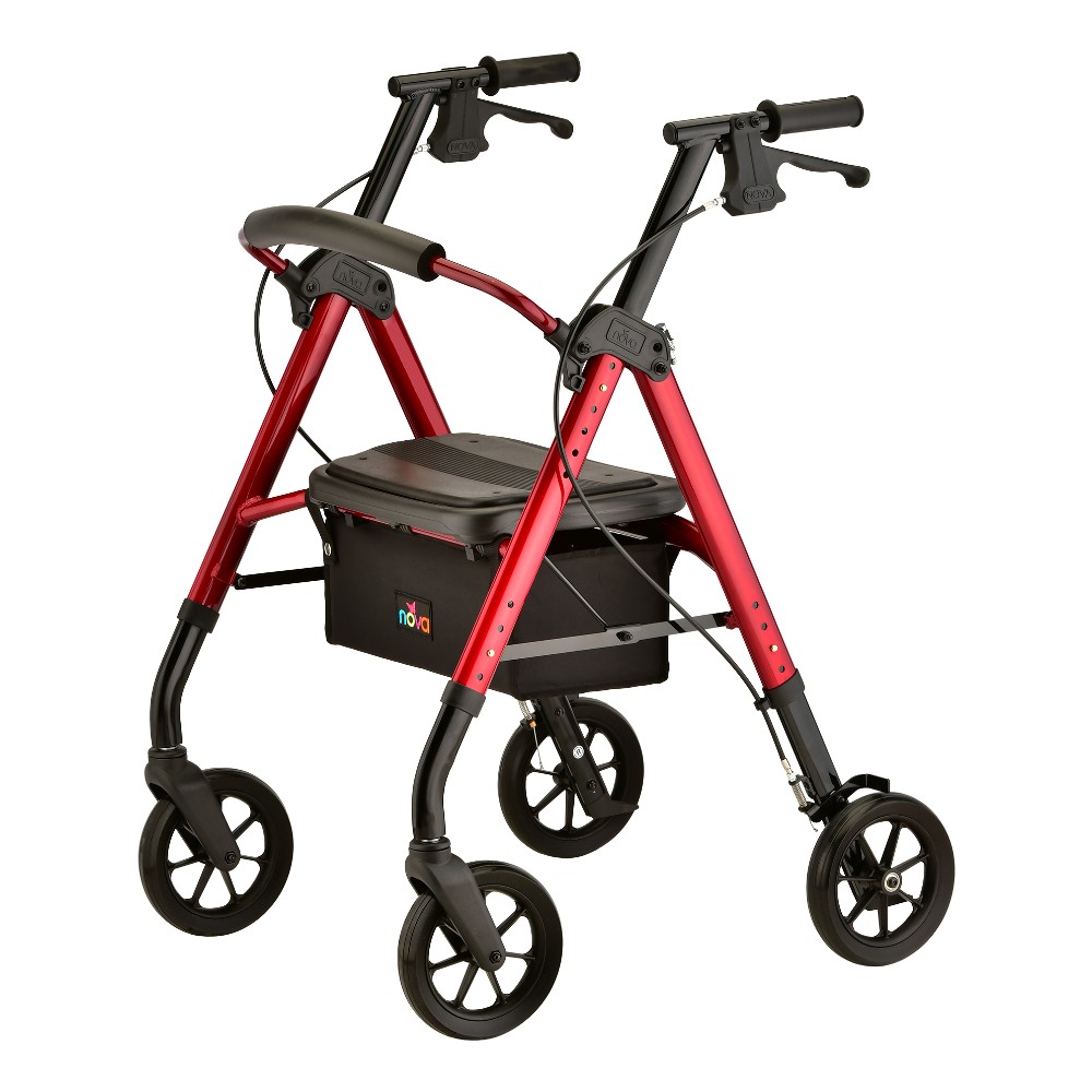 STAR 8 DX HD ROLLATOR RED